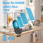 Fly Trap Indoor, 3 in 1 Plug-in Fruit Fly Trap,2 Trap Black and 10 Glue Cards, Fruit Fly Traps for Indoors, Flying Insect Trap for Gnat, Moth, Mosquito, Suitable for Every Part of The Home