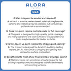 Alora Touch-Up Paint | Matte Finish for Drywalls, Concrete, Brick, Tile, Doors, Cabinets & More | Multi-Tone White Repair Kit | Quick-Dry, Low-Odor, Ultra-Low VOC | No Sanding or Primer Needed | 3 Pack