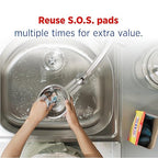 S.O.S Steel Wool Soap Pads, 10 Count