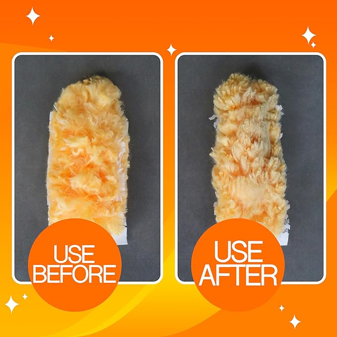 Heavy Duty Multi Surface 360°Heavy Duty 20 Duster Refills & 1 Handle, Compatible with Swiffer Dusters，Disposable Dusters for Cleaning