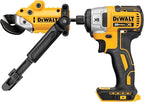DEWALT Metal Shear/Cutter Drill Attachment, Impact Ready, 360 Degree Pivoting Head, Cuts 18GA Material (DWASHRIR)(Yellow, Black)