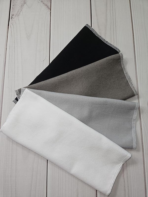 Paperless Towels, 12-12" X 10" Washable Paper Towels, Reusable Paper Towels, 100% Cotton (Grey Tones)