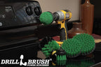 Household Cleaning Electric Spin Scrubber Set - Cast Iron Power Cleaner - Kitchen Cleaning Supplies - Kitchen Scrub Brush Tools for a Cleaner Home - Cast Iron Scrubber - Dish Brush - Wall Scrubbing