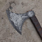 [MDM KING TOOLS] Handmade 38" Viking Axe Real Camping Axe Berserker Axe, Large Norse Axe,Scandinavian Double Headed axe Functional Viking Battle ax Norse Best Gift For Your Love