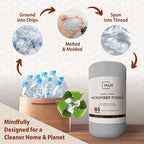 H4N Microfiber Cleaning Cloth Roll, 85 Pack Tear Away Towels, Lint Free, Absorbent, Streak Free, Non-Abrasive, Reusable and Washable Dish Rags for Car and Household Supplies, 11.81x11.81 Inches (Gray)