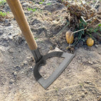 Yardwe Heavy Duty Hollow Hoe Garden Tool - Stainless Steel Weeding Rake for Backyard Gardening Soil Loosening and Vegetable Farming 8.38 X 6.69 X 4.80 Inches