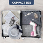 Steamer for Clothes, Kolohoso 1500W Fast Heat Up Handheld Garment Steamer, Portable Travel Clothing Fabric Steamer with Upgraded Nozzle and 260ml Water Tank (PINK)