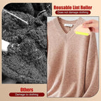 Good Life Lint Roller, Reusable Mini Lint Roller Pet Hair Remover, Portable Lint Roller, Washable Lint Roller, Portable Lint Remover for Clothes, Furniture, Dog & Cat Hair (4 Set)