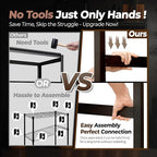 HOMEDANT House 48" Wide Boltless Heavy Duty Garage Storage Shelving Adjustable 5-Tier Metal Shelves Laminated Organization Shelf Industrial Utility Rack for Pantry Warehouse Office Store 3Pack