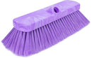 SPARTA 41278EC68 Flo-Thru Plastic Wall Scrub Brush, Equipment Brush With Soft Nylex Bristles For Industrial Kitchens, Hospitals, Commercial Cleaning, 4 Inches, Purple, (Pack of 12)