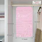2 Pack Hanging Jewelry Organizer 80-Pocket Dual-sided Jewelry Storage for Earring Necklace Bracelet Ring Travel Holder, Pink