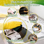 MAQIHAN Heavy Duty Scouring Pad - 10PCS Scouring Pads for Heavy Duty Cleaning Scrubbing Pads for Kitchen Bathroom Household Cleaning Dish Scrubber Scrub Sponges for Oven Barbecue Grill Bathtub