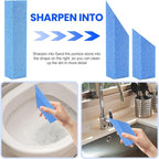 6 Pack Pumice Stone Toilet Bowl Cleaner, Pumice Stone for Cleaning, Powerfully Cleans Toilets, Bathtubs, Grills, Swimming Pools, Sinks (Blue)