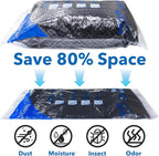 MEIQIHOME Vacuum Storage Bags, Space Saver Sealer Bags for Clothing, Pillows, Comforters, Blankets, Bedding, Travel, 12 Roll Bags, PA+PE Material