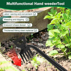 Weed Remover Tool,Portable Garden Weeder Tool,2026 New Gardening Weeding Tools,for Garden Hand Tools for Vegetable Gardening Backyard Farm Planting & Uprooting Weeding Tool (5 Teeth)