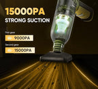 Handheld Car Vacuum Cleaner 3 in 1 High Power|15000PA Brushless Motor|Super Suction Portable Vacuum with Super Endurance for Car and Home