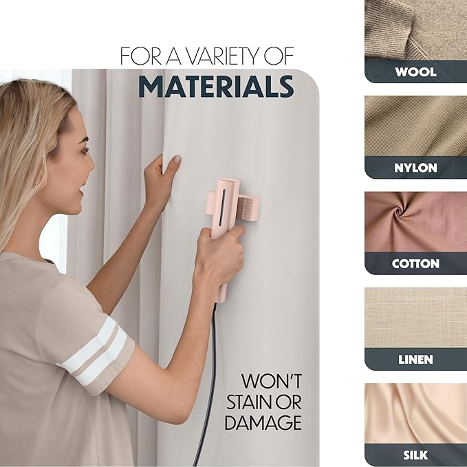 Portable Steamer for Clothes, Professional Handheld Garment Steamer 15s Fast Heat-up, 70ml Water Tank, 900W Mini Steam Iron for Home and Travel