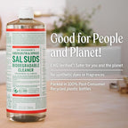 Dr. Bronner's Sal Suds Biodegradable Cleaner (32 Ounce, 2-Pack) – All-Purpose Mop Detergent for Floors, Kitchen & Bathroom, Multi-Surface Household Concentrate, Dish Degreaser & Laundry Use