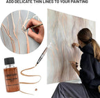 Liquid Gold Leaf Paint - Alcohol Based Fast Drying English Gold Liquid Leaf, 0.68 fl oz (20 ml)