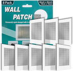 8Pcs 6 Inch Drywall Patch, Wall Repair Patches, Self-Adhesive Fiberglass Repair Kit Dry Wall Hole Repair Patch for Aluminum Metal Sheetrock Ceiling (6"x 6")