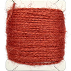 Jute Twine 15m Long Twine String for Crafts Gift Wrapping Packing Gardening Crochet Knitting Macrame Decor (Dark Burnt Orange)