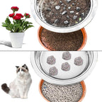 Stainless Steel Garden Sieve & Soil Sifter Tool - 9.5 Inch Stackable Sifting Pan with 3 Mesh Sizes (0.043"/0.133"/0.204") for Sand, Bonsai Soil - Includes Mini Shovels & Scoop (1 Pack)