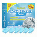 Washing Machine Cleaner, Washing Machine Cleaning Tablets, HE Front Load & Top Load Washers, Clean Inside Drum and Laundry Tub Seal, 6 Count (1, Blue) (1, Yellow)