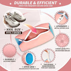 Upgrade Strong Clean Siliconic Shoe Washing Machine Bag 2 Pcs, XXXL Honeycomb Mesh Laundry Bag for Sneakers, Running Shoes, Sock, Delicates and Toys(40x25x25cm)