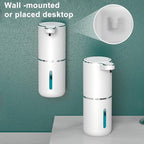 Automatic Foaming Soap Dispenser,3-Level Adjustable Foam, Wall Mount Dispenser,USB Rechargeable,11.8oz/ 350ml,Touchless Hand & Dish Dispenser for Bathroom, Kitchen,Hotel, Restaurant