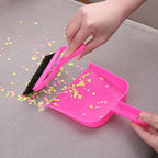 TOPZEA 6 Pack Mini Dust Pan and Brush Set, Mini Hand Broom Dustpan Set Hand Whisk for Table, Desk, Countertop, Keyboard, Cat, Dog and Other Pets