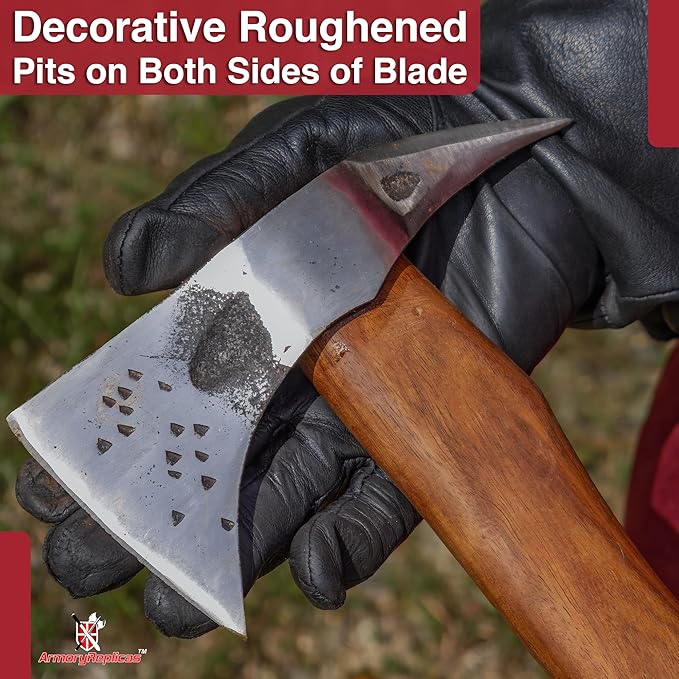Armory Replicas™ Fireman Hatchet Pickaxe Tool - Hand Forged Carbon Steel Functional Camping Demolition Outdoor Axe