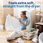 Earth Breeze Fabric Softener Dryer Sheets – Lavender, Hypoallergenic, No Harsh Chemicals, Safe Ingredients – Soft Clothes – Static Cling & Wrinkle Reducer – Gentle Fabric Care – Made in USA (2 Pack)