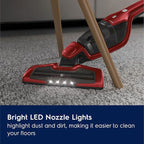 Electrolux Ergorapido Pet Cordless 2-in-1 Vacuum Cleaner with Motorized Pet Nozzle for Easy Pet Hair Removal, 48-Minute Run Time, 2 Power Modes, Chili Red