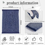 Steel Wool Scrub Sponges – Non-Scratch Microfiber Kitchen Scrubbers for Pots, Pans, and Household Cleaning – Heavy-Duty, Reusable Sponges (Blue)