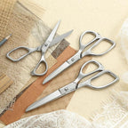 LIVINGO Tailor Fabric Sewing Scissors - 8" Professional Forged Stainless Steel Heavy Duty Metal Shears All Purpose, Crafting Ultra Sharp Scissors for Dressmaking Upholstery Cloth Leather and Felt