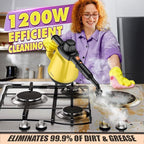 Steam Cleaner, Deep Cleaning Steam Cleaner for Home, 1200W Handheld Steam Cleaner with 10 Tools, Natural Steamer for Cleaning, Handheld Steamer for Bathrooms, Kitchens, Windows, Shower, Grout,Tile,Car