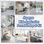 Fiberglass Repair Kit, Bathtub Repair Kit for Tile, Acrylic, Ceramic, Enamel, Kitchen Bathroom Fix Chips Cracks Scratches Rust Holes on Porcelain Sink, Tub, Toilet, Shower Tray, Granite, Marble, Deck