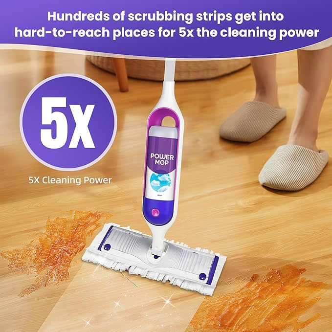 20 Pack Power Mop Pad Refills for Swiffer PowerMop Multi-Surface Mop, Powermop Multi-Surface Mop Pad Replacement Kit