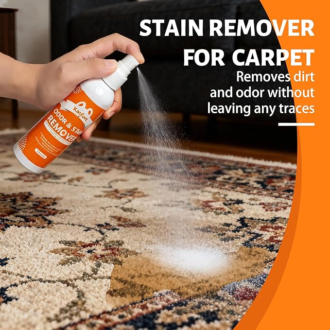 Stain & Strong Odor Eliminator, Pet Odor Eliminator for Strong Odor, Carpet Stain Remover for Cat, Dog,Furniture, Beds