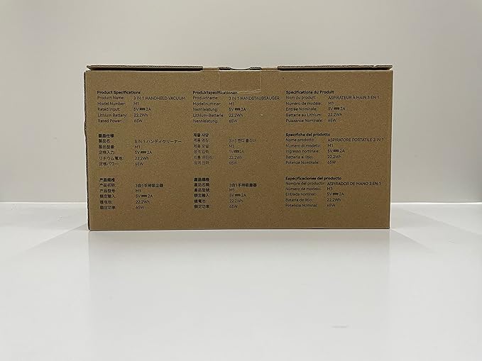 Brigii Mini Handheld Vacuum Cordless, 3 in 1-Car Vacuum & Air Duster & Hand Pump, 3 Kinds of Crevice Nozzles for Small Spaces, Crevices, Portable Rechargeable Cleaner-M1