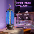 2 Pack Cordless Bug Zapper Outdoor & Fly Zapper Indoor & Wireless Mosquito Zapper Portable Camping Fly Trap 2500mAh Electric Ideal for Traps