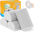 4 Pack Damp Clean Duster Sponge, Magic Sponge Eraser for Household Cleaning, Reusable Dusters Cleaning Supplies for Housekeeping, Dish, Blinds, Glass, Baseboards,Window Track Grooves and Faucets