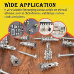 100PCS Zinc Self-Drilling Drywall Anchors, 50 Heavy Duty Hollow Metal Wall Anchors and 50#8 x 1-1/4'' Screws, Sheetrock Anchors and Screws Kit