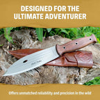Condor Tool & Knife Bushcraft Parang Machete Knife - Heavy Duty Machete with Sheath - 1075 High Carbon Steel - High Impact Polypropylene Handle - Ballistic Nylon Sheath - 13in Blade - 22.9oz