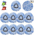 10 Pack Spin Mop Replacement Heads, Only Fit for RinseClean 2-Tank System, 100% Microfiber Spin Mop Refills,Spinning Mop Replace Head for Easy Wring Mop Floor Cleaning