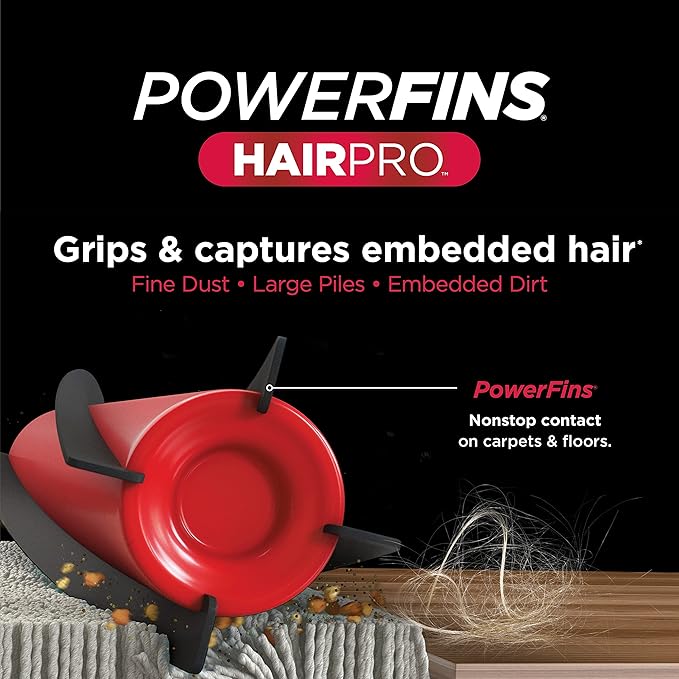 Shark ZU102 Rotator Pet Upright Vacuum with PowerFins HairPro & Odor Neutralizer Technology, Charcoal, 2.9 L Dust Cup