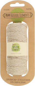 The Beadsmith 100% Hemp Cord – Natural Color – 2mm, 197 Foot Spool, 20LB Test Strength – Twine for Jewelry Making, Macrame, Paper Crafts, Gardening, Scrapbooking, Home Décor, DIY String Art & More