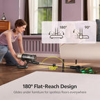 Ultenic Cordless Vacuum Cleaner, 600W 60KPA 65Mins, Stick Vacuum Cordless Rechargeable with Touch Screen, Self-Standing, 180° Lay-Flat, Anti-Tangle Handheld Vacuum Cleaners for Home/Pet Hair/Carpets