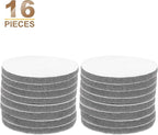 HARFINGTON 16pcs Scrubber Scouring Pads 800 Grits 5 Inch Drill Power Brush Hoop and Loop Surface Conditioning Disc Drill Scuffing Disc Scrub Pads for Home Kitchen Cleaning, Gray