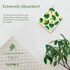 Reusable Paper Towels, Swedish Dishcloths for Kitchen 8-Pack, Non-Scratch Swedish Dish Towels, Super Absorbent Cellulose Dish Cloths, No Odor Dish Rags